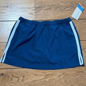 Brooks Epiphany Skort Size M Blue Tennis PIckleball Run Equilibrium Fabric